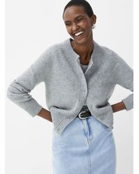 Contemporaine - Touch Of Wool Plain Cardigan - Lyst
