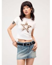 Twik - Fuzzy Leopard Print Star Fitted T - Lyst