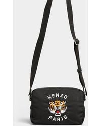 KENZO - Tiger Embroidered Crossbody Bag - Lyst