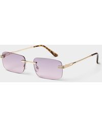 Simon's - Legacy Frameless Rectangular Sunglasses - Lyst