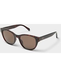 Fossil - Minimalist Round Sunglasses - Lyst