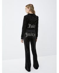 Juicy Couture - Diamond Logo Velvet Pant - Lyst