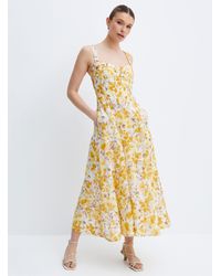 Bardot - Sunny Flowers Bustier Dress - Lyst