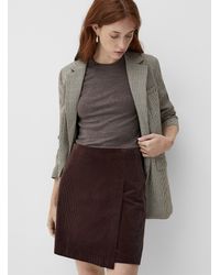 Contemporaine - Corduroy Wraparound Skirt - Lyst