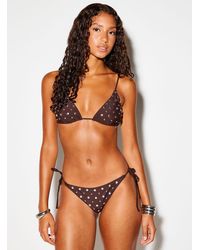 Simon's - Metallic Dot String Cheeky Bottom - Lyst