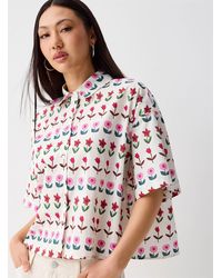 Twik - Pop Print Cropped Shirt - Lyst