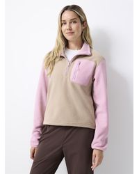 I.FIV5 - Patch Pocket Mock Neck Polar Fleece Sweater - Lyst