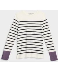 Contemporaine - Striped Slub Organic Cotton T - Lyst
