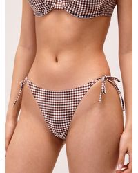Simon's - Gingham String Cheeky Bottom - Lyst