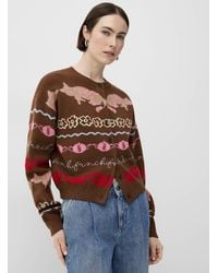 FRNCH - Touch Of Wool Eclectic Jacquard Cardigan - Lyst