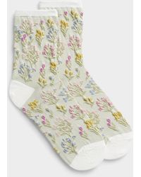 Simon's - Spring Blossom Socks - Lyst
