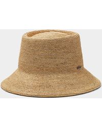 Brixton - Ellee Crochet Straw Bucket Hat - Lyst