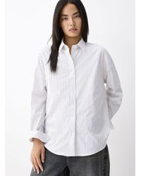 Twik - Oversized Striped Poplin Shirt - Lyst