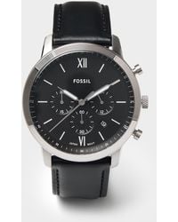 Fossil - Neutra Black Chronograph Watch - Lyst