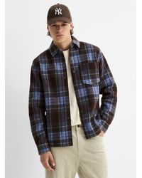 Djab - Felt Plaid Overshirt - Lyst