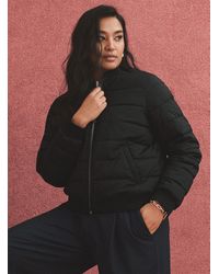 Contemporaine - Quilted Recycled Nylon Bomber Jacket - Lyst