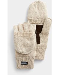 Le 31 - Heathered Wool Hooded Gloves - Lyst