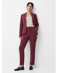 Contemporaine - Sleek Suiting Crepe Pant Fit: Straight Leg, High Rise - Lyst