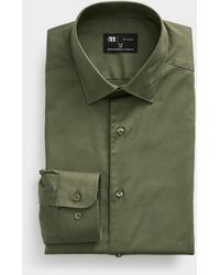 Le 31 - Stretch Solid Shirt Athletic Fit - Lyst