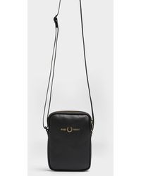 Fred Perry Shoulder Bag in Black for Men Lyst