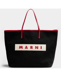 Marni - Embroidered Signature Tote Bag - Lyst
