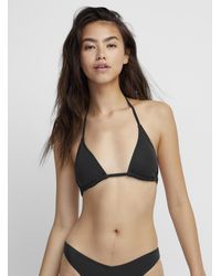 Simon's - Solid Halter Triangle Top - Lyst