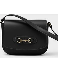 Simon's - Metal Buckle Leather Saddle Bag Exclusive Collection From Italy - Lyst