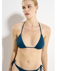 Simon's - Halter String Triangle Bra - Lyst