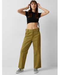 Dickies Cropped Twill Pant - Green