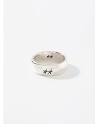 Twojeys - Etched Star Logo Ring - Lyst
