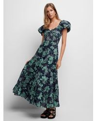 Free People - Sundrenche Nocturnal Flowers Long Tiered Dress - Lyst