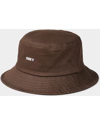 Obey - Embroidered Logo Bucket Hat - Lyst