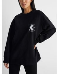 CASABLANCA Embroidered Logo Sweatshirt - Black