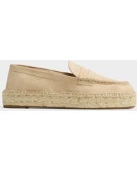 Ralph Lauren - Luize Suede Loafer Espadrilles Women - Lyst