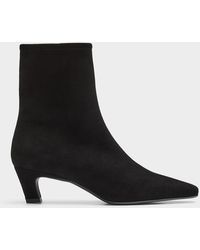 Simon's - Pointed Suede Boot Exclusive Collection From Italy Women - Lyst
