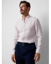 Michael Kors - Minimalist Pure Linen Shirt - Lyst