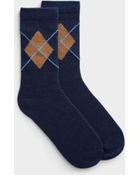 Simon's - Wide Argyle Wool - Lyst