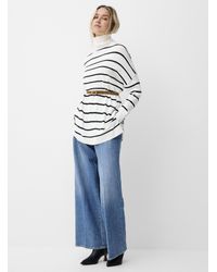 Contemporaine - Flowy Turtleneck Tunic Sweater - Lyst
