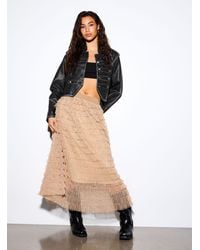 Icône - Polka Dot Tiered Tulle Maxi Skirt - Lyst