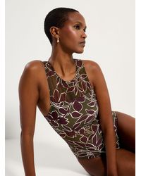 Simon's - Mesh Accent Scoop - Lyst