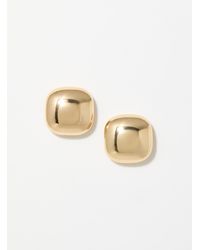Simon's - Rounded Square Earrings - Lyst