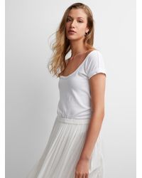 Free People - Bout Time Open Neckline T - Lyst
