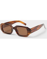 Simon's - Suzanne Polarized Rounded Rectangular Sunglasses - Lyst