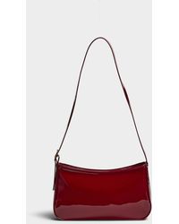 Simon's - Rectangular Faux Patent Leather Shoulder Bag - Lyst