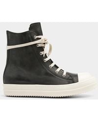 Rick Owens - Black And White Leather High - Lyst