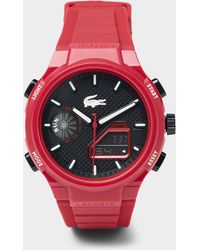 Lacoste - Digital Sport Silicone - Lyst