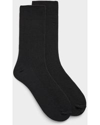 Lindbergh - Ribbed Solid Dress Socks - Lyst