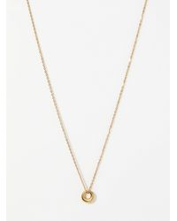 Simon's - Hoop Pendant Fine Chain - Lyst