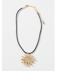 Pilgrim - Golden Sun Cord Necklace - Lyst