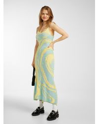 House Of Sunny Hockney Cypress Knit Dress - Yellow
